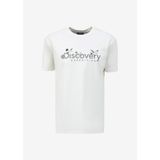 Discovery Expedition D4SM-TST3310 Beyaz Erkek Bisiklet Yaka Basic Baskılı T-Shirt