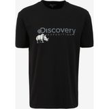 Discovery Expedition D4SM-TST3312 Siyah Bisiklet Yaka Basic Baskılı Erkek T-Shirt