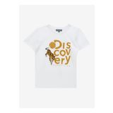 Discovery Expedition D4SU-TST 3303 Kırık Beyaz Baskılı Unisex T-Shirt