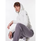Discovery Expedition D4WL-SWT3006 Kırık Beyaz Kapüşon Relaxed Düz Kadın Sweatshirt