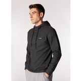 Discovery Expedition D4WM-SWT3217 Antrasit Melanj Erkek Kapüşon Relaxed Düz Sweatshirt