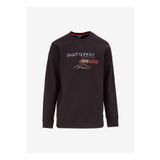 Discovery Expedition D4WM-SWT3220 Siyah Erkek Bisiklet Relaxed Baskılı Sweatshirt