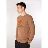 Discovery Expedition D4WM-SWT3332 Açık Kahve Erkek Bisiklet Relaxed Nakışlı Sweatshirt