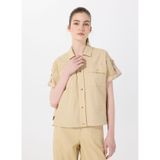 Discovery Expedition D5SL-GML3627 Relaxed Fit Baskılı Gömlek, M, 5003228485, Bej, Kadın