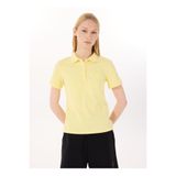 Discovery Expedition D5SL-TST3598 Sarı Basic Düz Kadın Polo T-Shirt