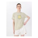 Discovery Expedition D5SL-TST3731 Mint Melanj Bisiklet Yaka Relaxed Baskılı Kadın T-Shirt