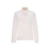 Discovery Expedition D5WL-SWT3302 Beyaz Fermuarlı Yaka Basic Düz Kadın Polar Sweatshırt