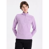Discovery Expedition D5WL-SWT3302 Lila Fermuarlı Basic Kadın Polar Sweatshırt
