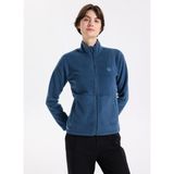 Discovery Expedition D5WL-SWT3303 Indigo Dik Yaka Basic Düz Kadın Polar Sweatshırt - XS - İndigo