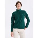 Discovery Expedition D5WL-SWT3303 Yeşil Dik Yaka Basic Kadın Polar Sweatshırt