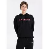 Discovery Expedition D5WL-SWT3577 Siyah Kapüşon Yaka Oversize Baskılı Kadın Sweatshırt - XL