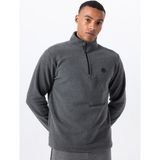 Discovery Expedition D5WM-SWT3300 Antrasit Melanj Fermuarlı Yaka Basic Düz Erkek Polar Sweatshırt - 2XL