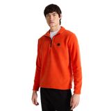 Discovery Expedition D5WM-SWT3300 Turuncu Fermuarlı Yaka Basic Düz Erkek Polar Sweatshırt - 2XL
