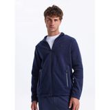 Discovery Expedition D5Wm-Swt3301 Dik Yaka Basic Düz Erkek Polar Sweatshırt, Lacivert, 2Xl