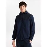 Discovery Expedition D5WM-SWT3812 Lacivert Kapüşon Yaka Relaxed Düz Erkek Sweatmont - 2XL