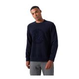 Discovery Expedition D5Wm-Swt3872 Bisiklet Yaka Relaxed Baskılı Erkek Sweatshırt, Lacivert, 2Xl