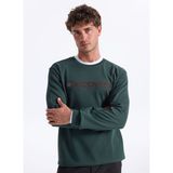 Discovery Expedition D5WM-SWT3878 Yeşil Erkek Relaxed Baskılı Sweatshirt