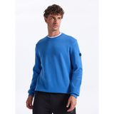 Discovery Expedition D5WM-SWT3940 Mavi Relaxed Fit Erkek Sweatshirt