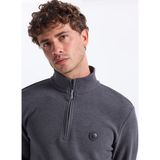 Discovery Expedition D5WM-SWT3941 Antrasit Dik Yaka Relaxed Fit Erkek Sweatshirt