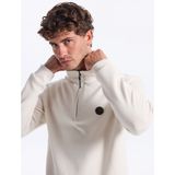 Discovery Expedition D5Wm-Swt3941 Dik Yaka Relaxed Düz Erkek Sweatshırt, Bej, Xl