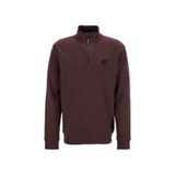Discovery Expedition D5Wm-Swt3941 Dik Yaka Relaxed Düz Erkek Sweatshırt, Kahve, 3Xl