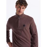Discovery Expedition D5WM-SWT3941 Dik Yaka Relaxed Düz Sweatshırt, XL, 5003264302, Kahve, erkek