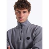 Discovery Expedition D5Wm-Swt3986 Dik Yaka Relaxed Düz Erkek Sweatshırt, Antrasit, 2Xl