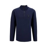 Discovery Expedition D5WM-SWT3986 Dik Yaka Relaxed Düz Sweatshırt, S, 5003276454, Lacivert, erkek