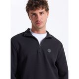 Discovery Expedition D5WM-SWT3986 Siyah Erkek Dik Relaxed Sweatshirt
