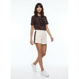 Discovery Expedition D6SL-SHT3527 Kırık Beyaz Kadın Sweat Şort