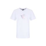 Discovery Expedition D6SL-TST3589 Beyaz Bisiklet Relaxed Düz Kadın T-Shirt
