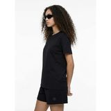 Discovery Expedition D6SL-TST3683 Siyah Bisiklet Yaka Relaxed Düz Kadın T-Shirt