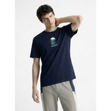 Discovery Expedition D6SL-TST3690 Lacivert Bisiklet Yaka Relaxed Düz Erkek T-Shirt