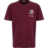 Discovery Expedition D6SM-TST3680 Bordo Bisiklet Yaka Relaxed Düz Erkek T-Shirt - 2XL