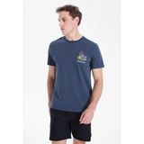 Discovery Expedition D6SM-TST3682 Antrasit Bisiklet Relaxed Düz Erkek T-Shirt - XL