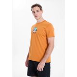 Discovery Expedition D6SM-TST3687 Turuncu Bisiklet Relaxed Düz Erkek T-Shirt - 2XL