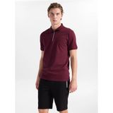 Discovery Expedition D6SM-TST3719 Bordo Erkek Polo T-Shirt - 2XL