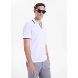 Discovery Expedition D6SM-TST3720 Beyaz Erkek Polo T-Shirt - XL