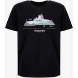 Discovery Expedition D6SM-TST3738 Siyah Bisiklet Yaka Relaxed Baskılı Erkek T-Shirt - XL