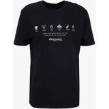 Discovery Expedition D6SM-TST3742 Siyah Bisiklet Relaxed Baskılı Erkek T-Shirt - 2XL