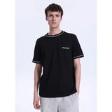 Discovery Expedition D6SM-TST3746 Siyah Bisiklet Yaka Relaxed Düz Erkek T-Shirt - 2XL