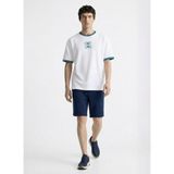 Discovery Expedition D6SM-TST3752 Beyaz Bisiklet Yaka Relaxed Düz Erkek T-Shirt - 2XL
