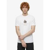 Discovery Expedition D6SM-TST3761 Kırık Beyaz Bisiklet Yaka Relaxed Fit Erkek T-Shirt