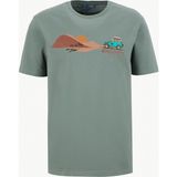 Discovery Expedition D6SM-TST3771 Nil Yeşili Bisiklet Yaka Relaxed Baskılı Erkek T-Shirt - 2XL