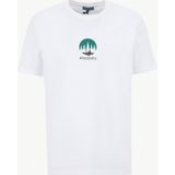 Discovery Expedition D6SM-TST3778 Kırık Beyaz Bisiklet Yaka Relaxed Baskılı Erkek T-Shirt - 2XL