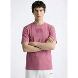 Discovery Expedition D6SM-TST3778 Pembe Bisiklet Yaka Relaxed Baskılı Erkek T-Shirt - 2XL