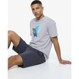 Discovery Expedition D6SM-TST3781 Gri Bisiklet Yaka Relaxed Baskılı Erkek T-Shirt - 2XL