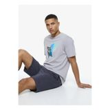Discovery Expedition D6SM-TST3781 Gri Bisiklet Yaka Relaxed Fit Erkek T-Shirt