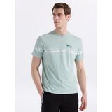Discovery Expedition D6SM-TST3783 Mint Bisiklet Yaka Relaxed Fit Erkek T-Shirt