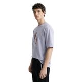 Discovery Expedition D6Sm-Tst3788 Bisiklet Yaka Relaxed Baskılı T-Shirt, XL, 5003329861, Gri, Erkek